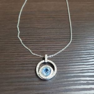 Swarovski blue crystal necklace